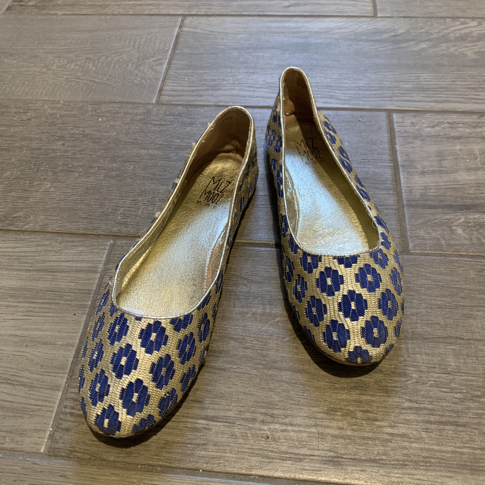 Miz Mooz Women's Peggy Cobalt Flat